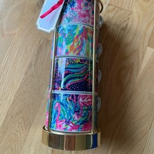 Lily Pulitzer cappuccino mug set NWT